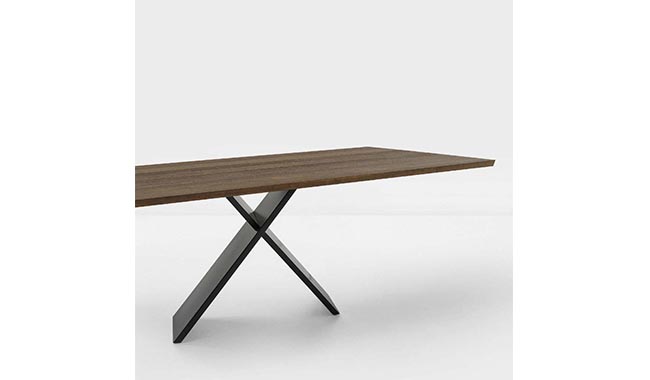 Bonaldo Ax Wood Dining Table Fixed