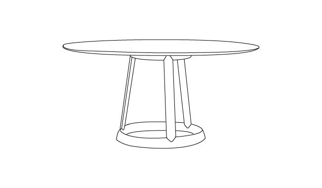 Bonaldo Greeny Ceramic Dining Table Round