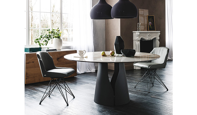 Cattelan Giano Ceramic Dining Table Round