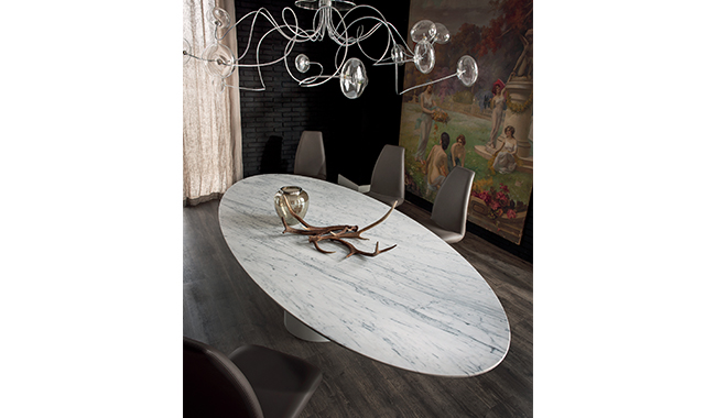 Cattelan Giano Marble Dining Table Oval
