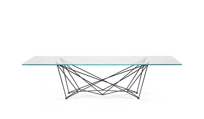 Cattelan Gordon Glass Dining Table Rectangular