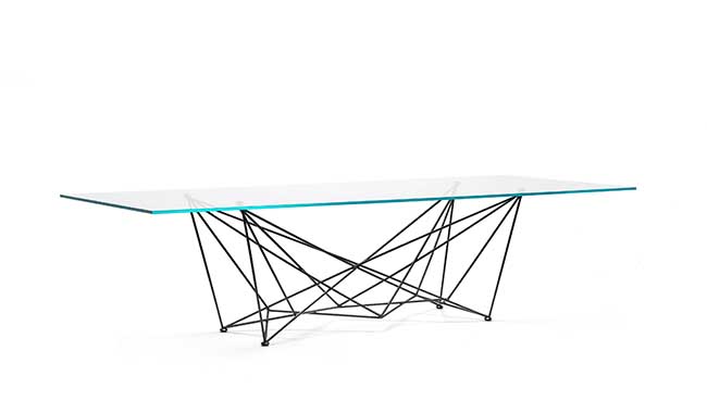 Cattelan Gordon Glass Dining Table Rectangular