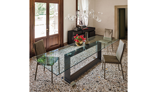 Cattelan Monaco Glass Dining Table