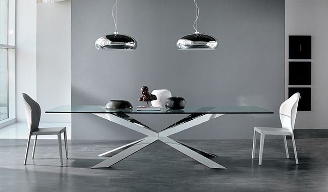 Cattelan Spyder Glass Dining Table Rectangular