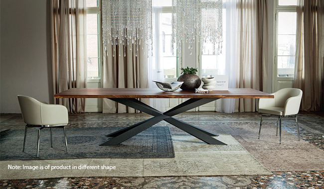 Cattelan Spyder Wood Dining Table Square