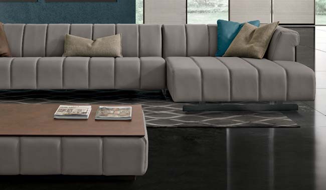 Gamma Nautilus Sofa Two Arm