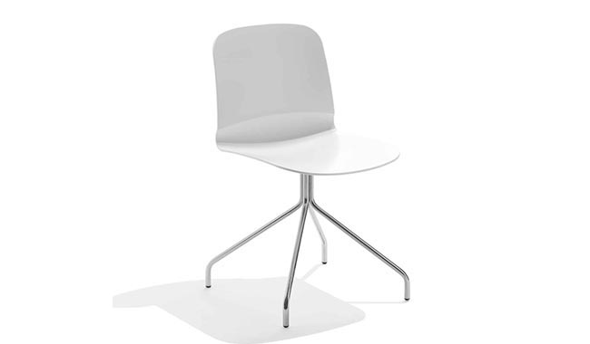 Midj Liu Side Chair X Swivel Base