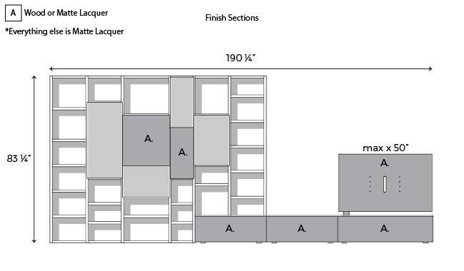 Sangiacomo Modo L5C45 Wall Unit