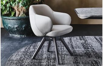 Bombe Swivel Dining Chair
