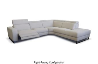 Lory Recliner Sectional with Peninsula Quickship