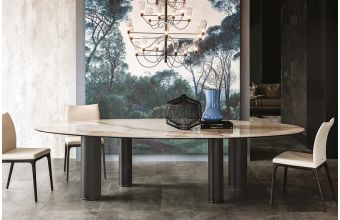 Roll Ceramic Dining Table